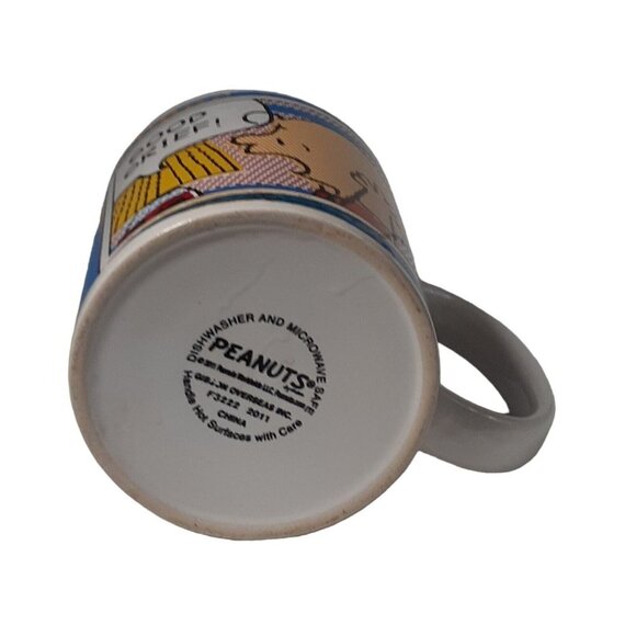Charlie Brown Peanuts Coffee Good Grief Mug Cup 12 oz Diner White - Picture 3 of 5